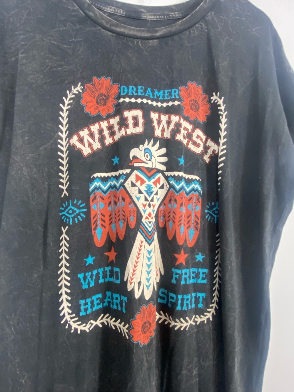 WILD WEST Dreamer Mineral Graphic Dress Large - Picture 4 of 9